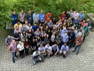 A group photo of the Biochemistry department at the annual retreat