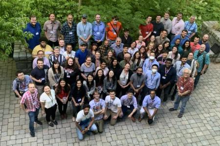 A group photo of the Biochemistry department at the annual retreat